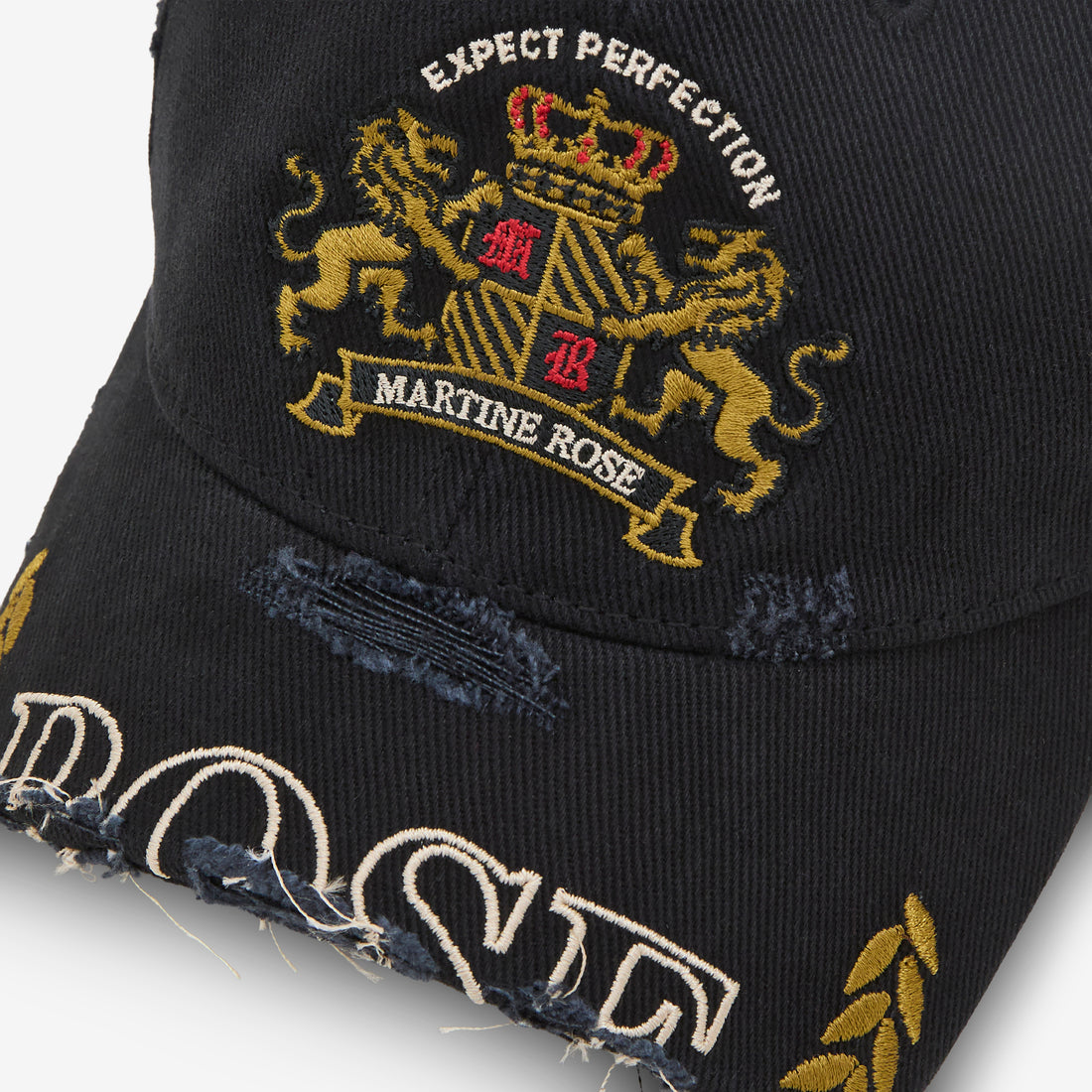 Cut Peak Cap Washed Black Headwear