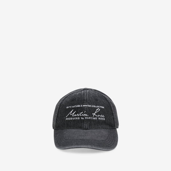 Signature Cap Washed Black Headwear
