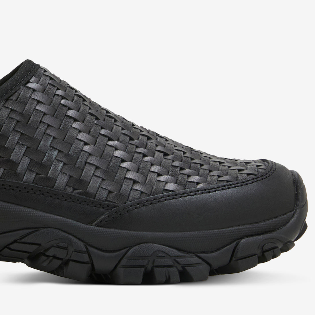 Moab 2 Slide Woven Leather Black | Beluga Footwear