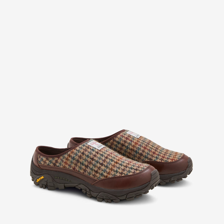 Moab 2 Slide Harris Tweed Dark Walnut Front