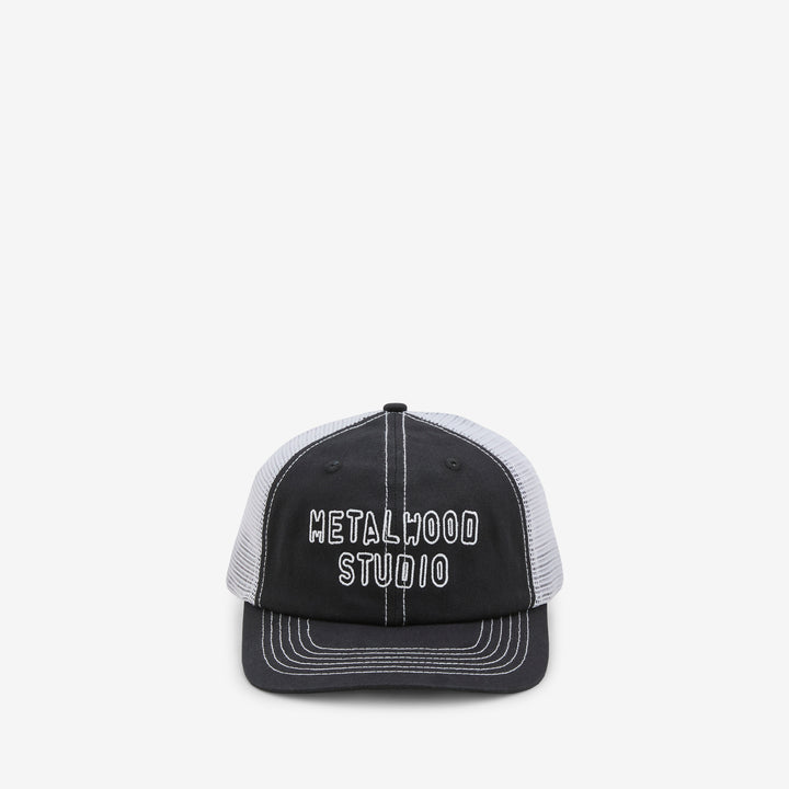 Cutie 6-Panel Trucker Hat Black Front
