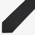 Banquet Tie Black Herringbone