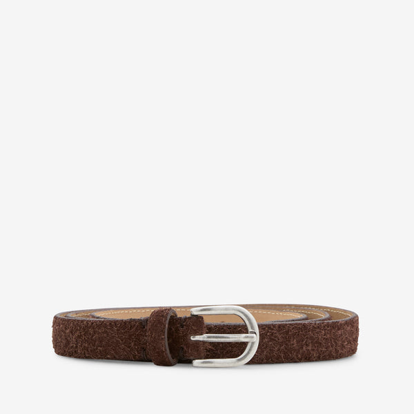 Purpose Belt Brown Fuzzy Suede Accessories