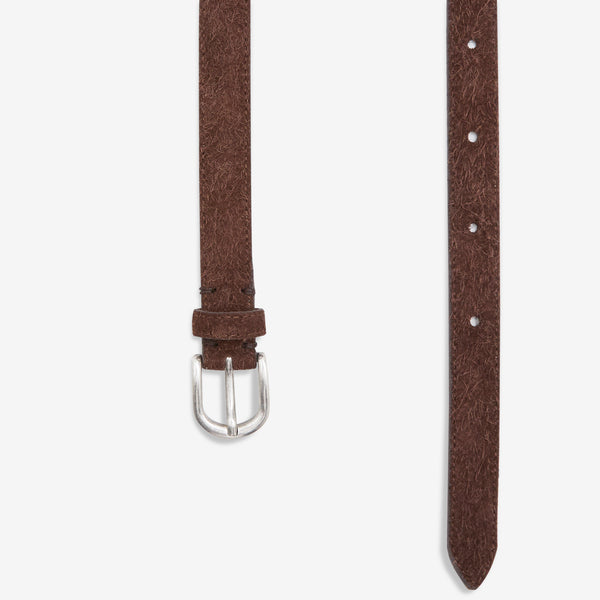 Purpose Belt Brown Fuzzy Suede Accessories