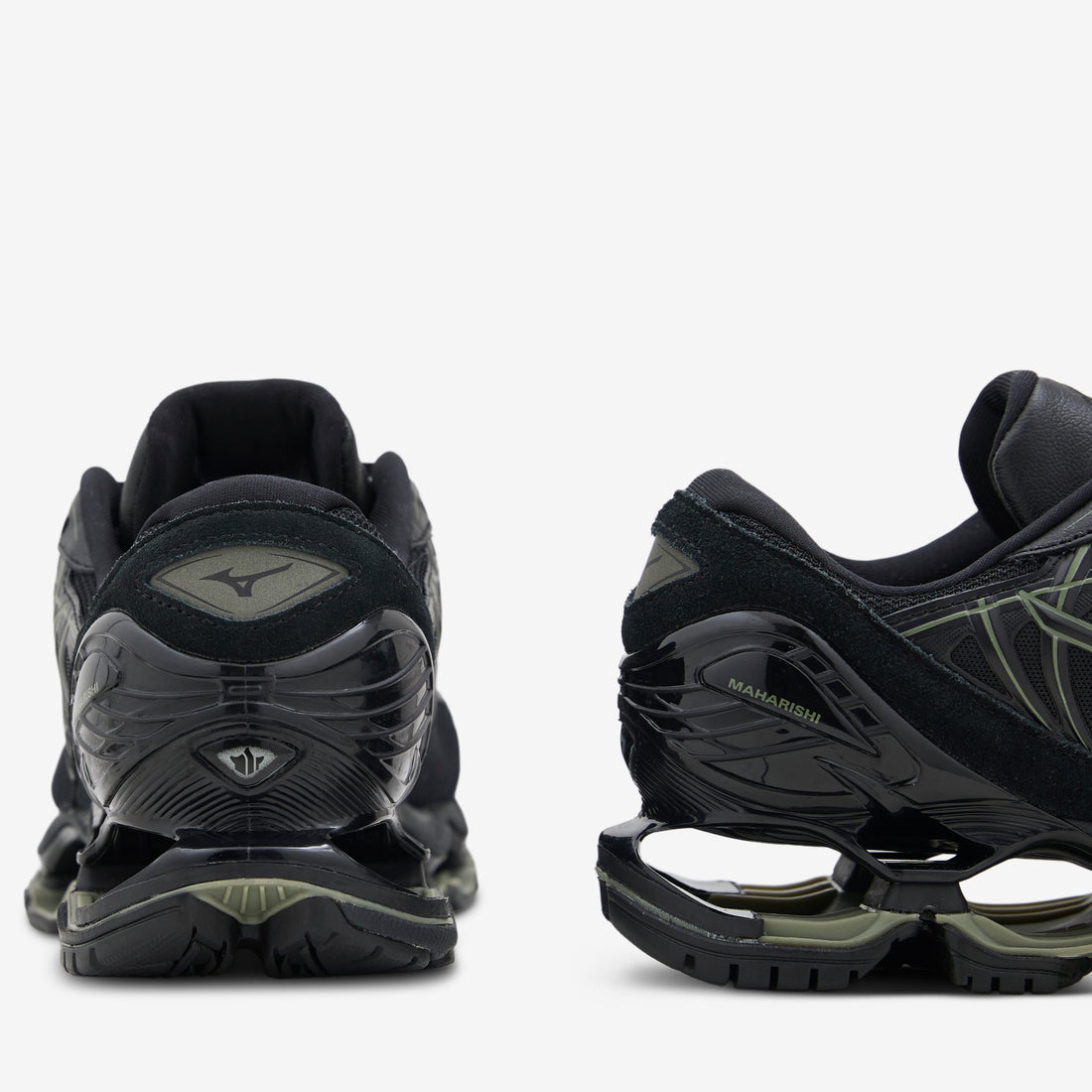 Maharishi x Wave Prophecy LS Black | Deep Green Footwear
