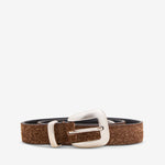M2456 Belt Brown Suede