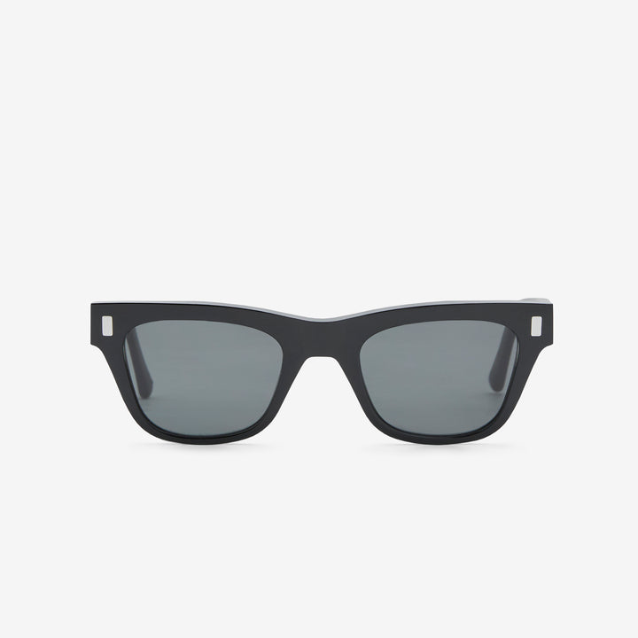 Aki Black | Green Solid Lens Front