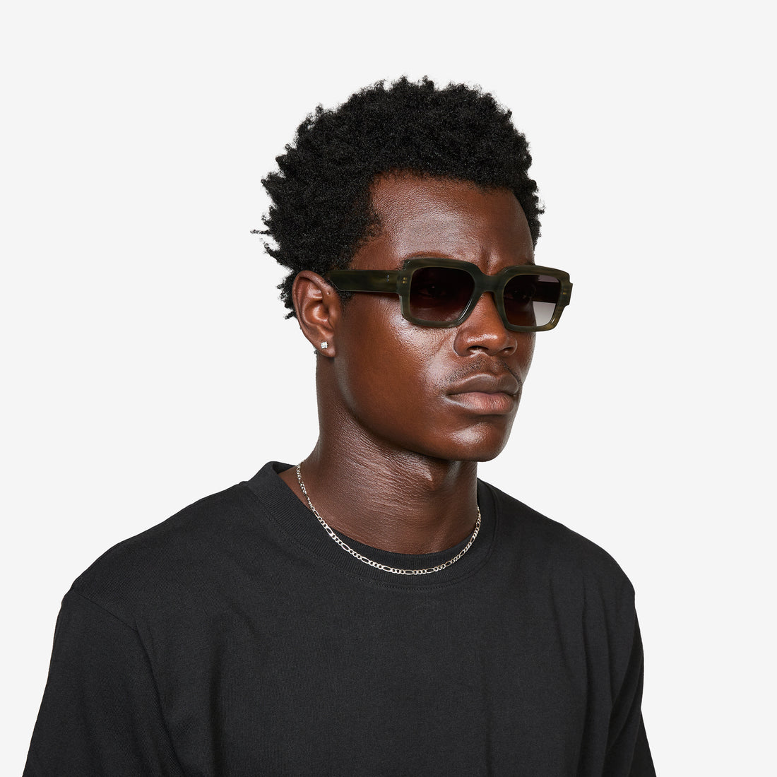 Apollo Green Demi | Grey Gradient Lens Eyewear