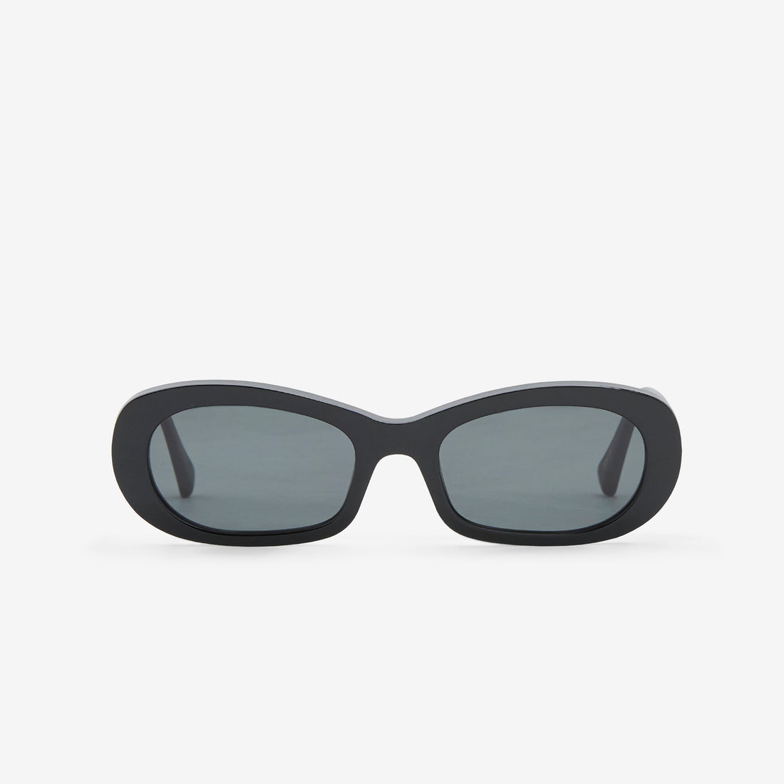 Belle Black | Green Solid Lens Eyewear
