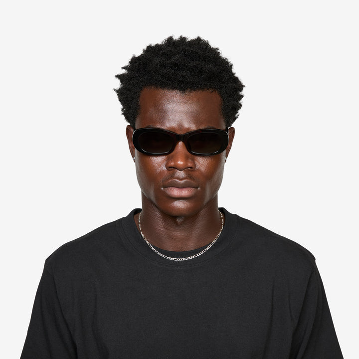 Belle Black | Green Solid Lens