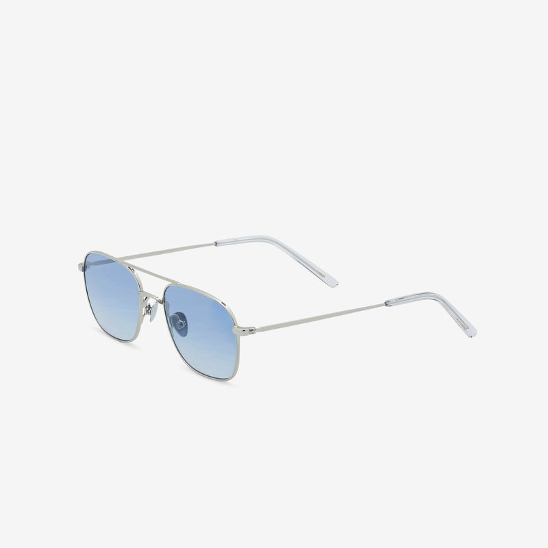 Dion Silver | Blue Gradient Lens Eyewear