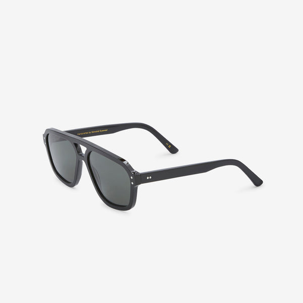 Jet Black | Green Solid Lens