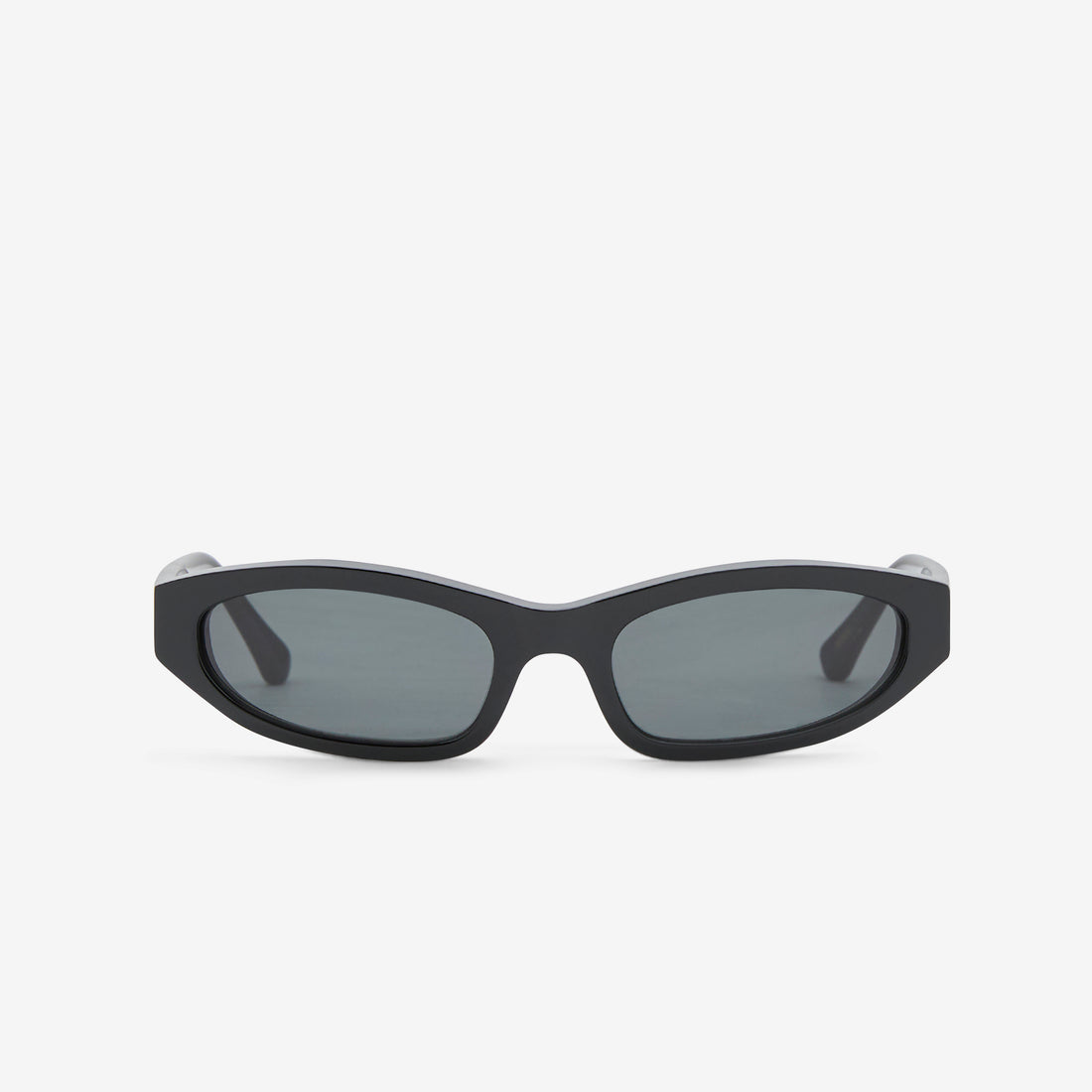 Miles Black | Green Solid Lens Eyewear