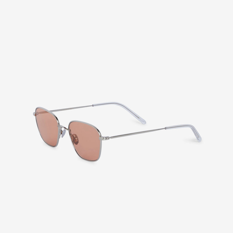 Otis Silver | Orange Solid Lens