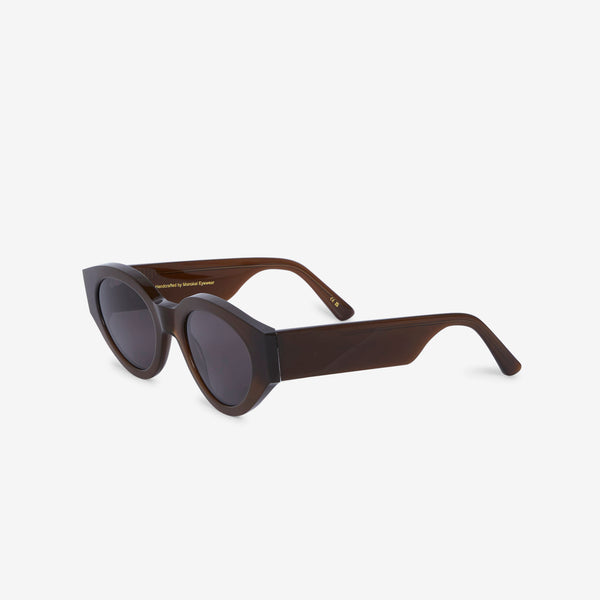 Polly Chocolate | Grey Solid Lens