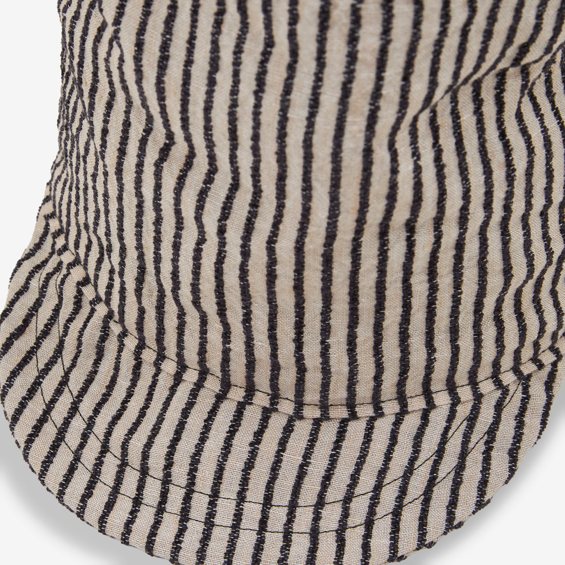 Conductor High Hat Striped Linen Headwear