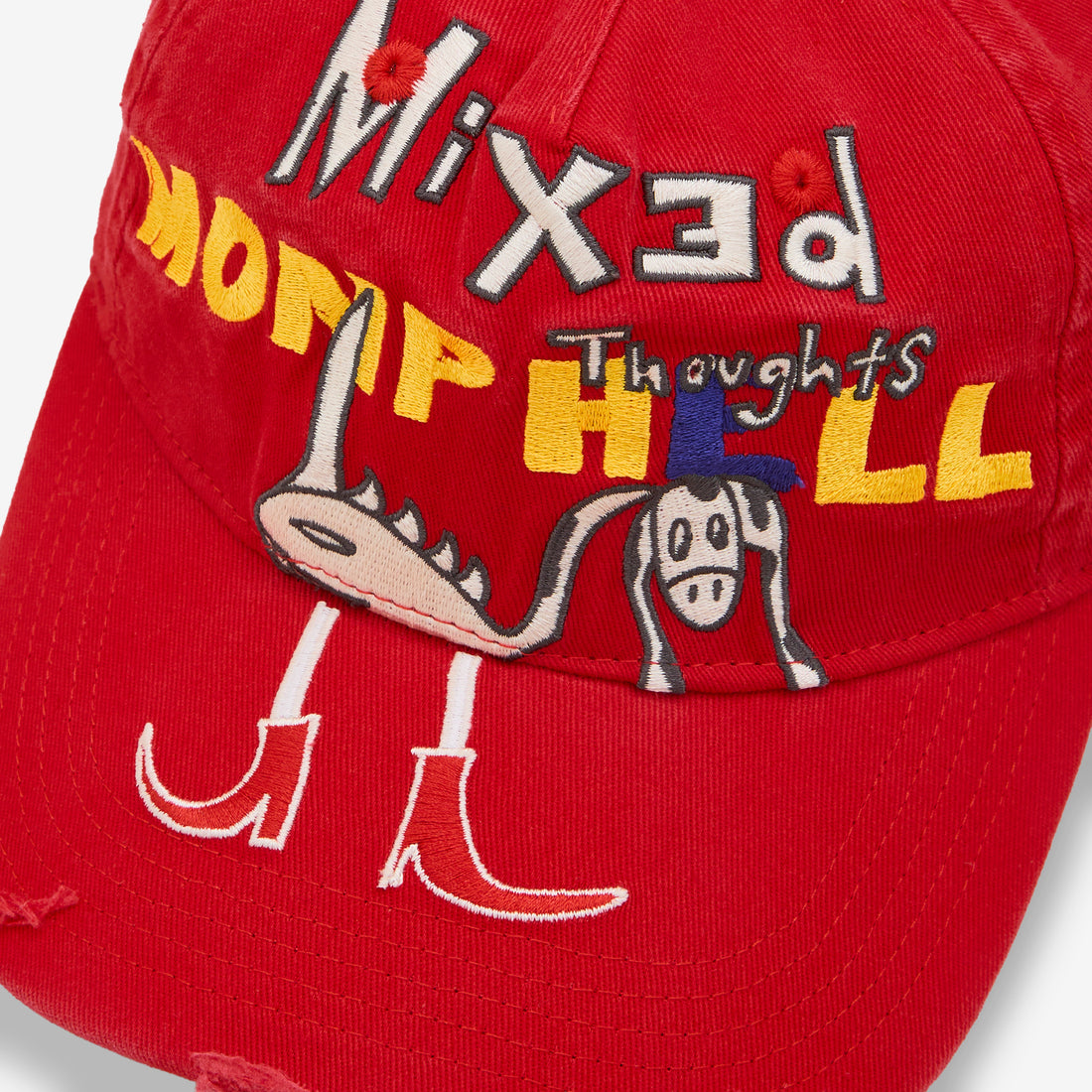 Mixed Thoughts Cap Red Headwear