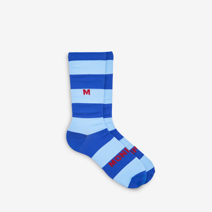 Otis Full-Length Striped Sock Blue | Blue Front