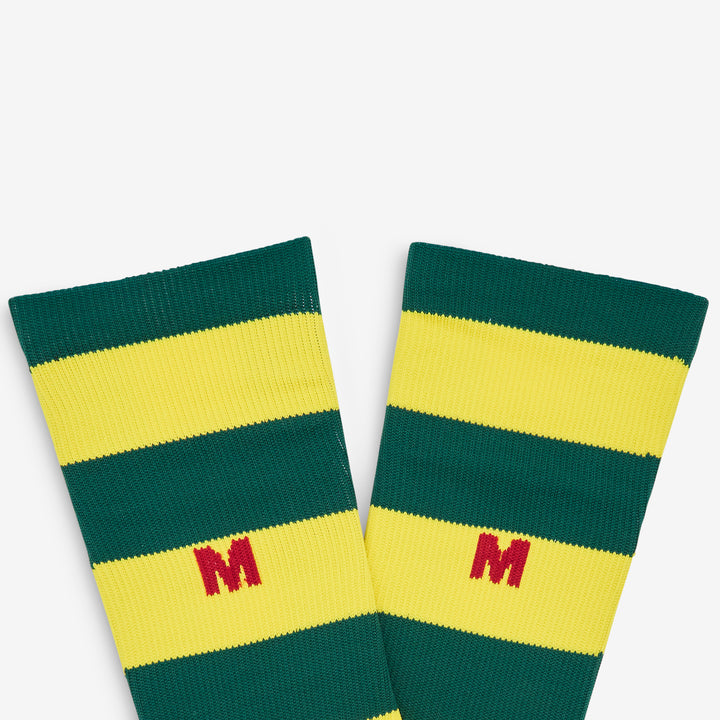 Otis Full-Length Striped Sock Green | Yellow