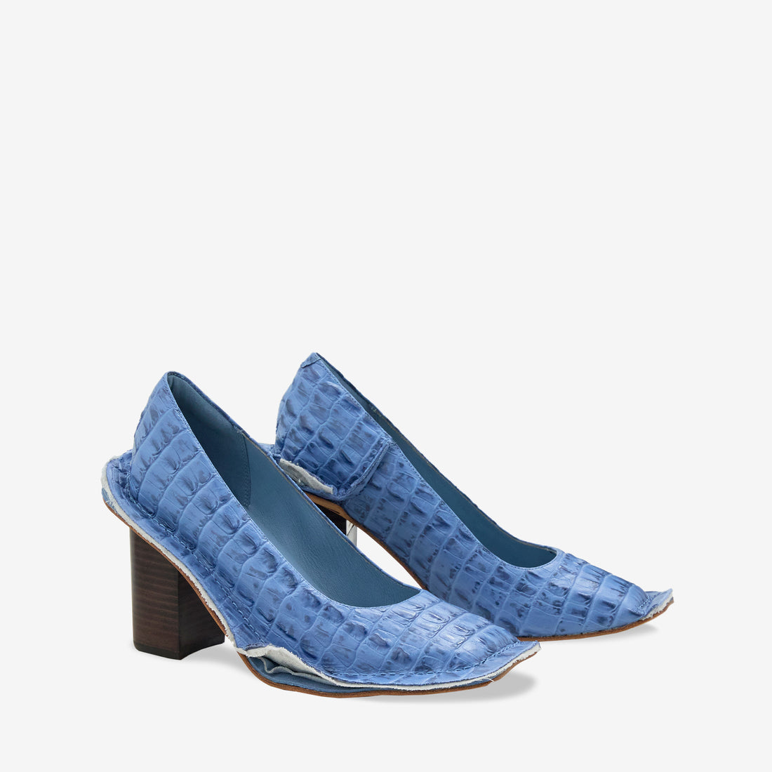 Martine Rose x Women's Heel Blue Leather Footwear