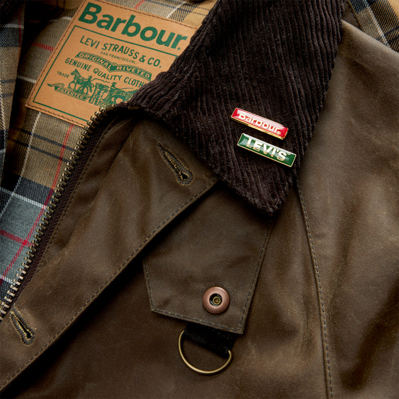 Barbour x Spey Jacket Tobacco Wax | Brown Cord Collar Jackets