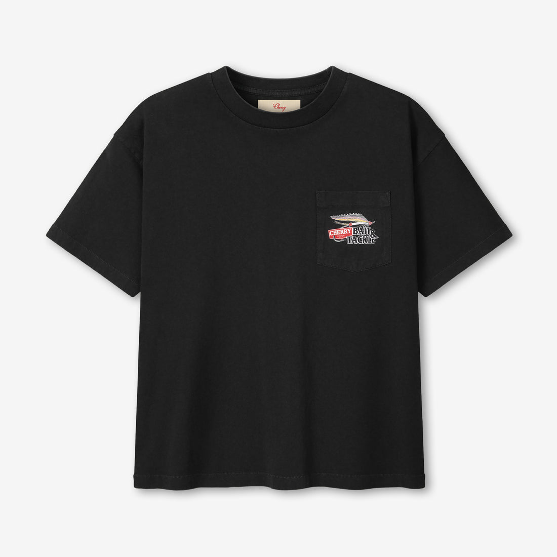 Marlin Boxy Pocket T-Shirt Black Tees