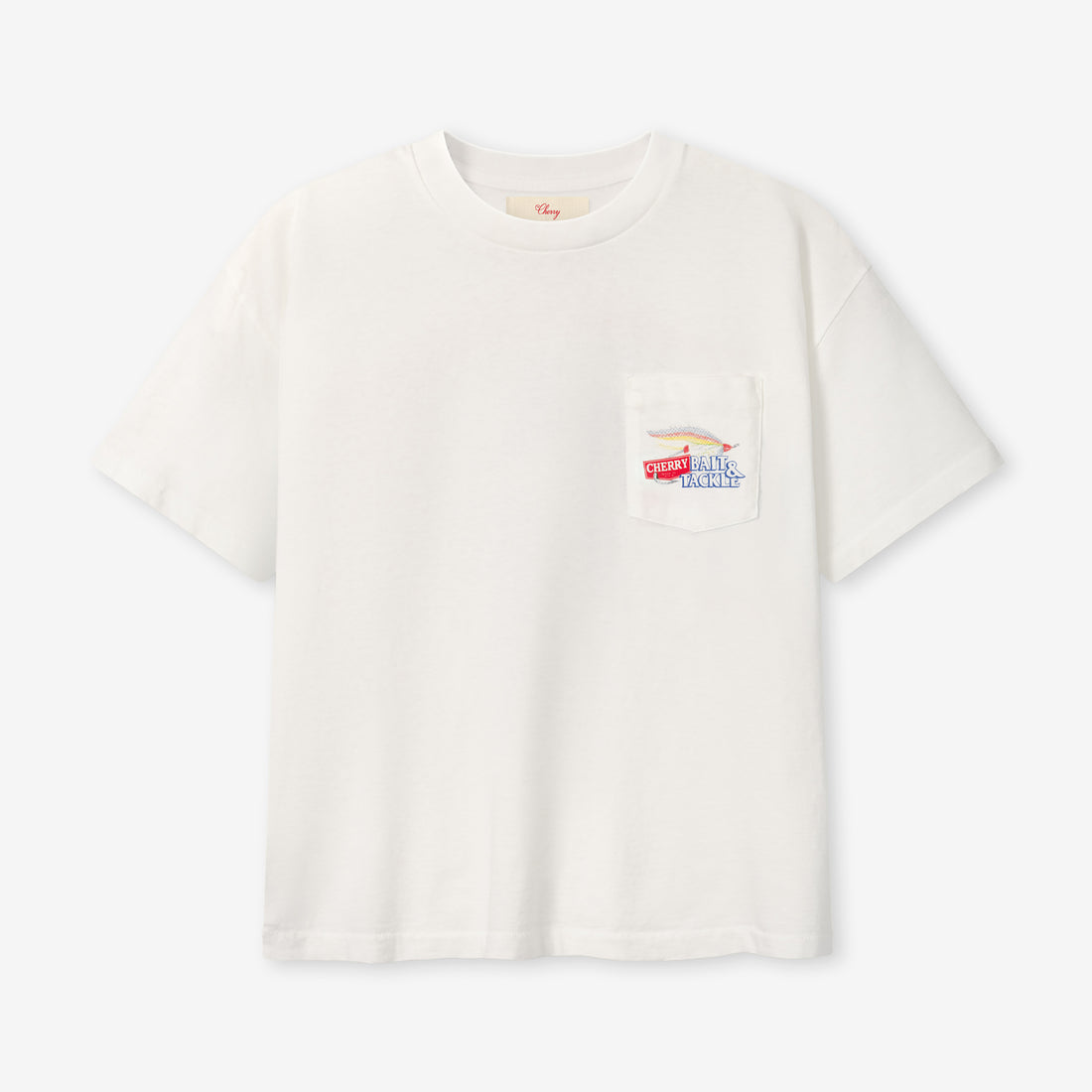 Marlin Boxy Pocket T-Shirt White Tees