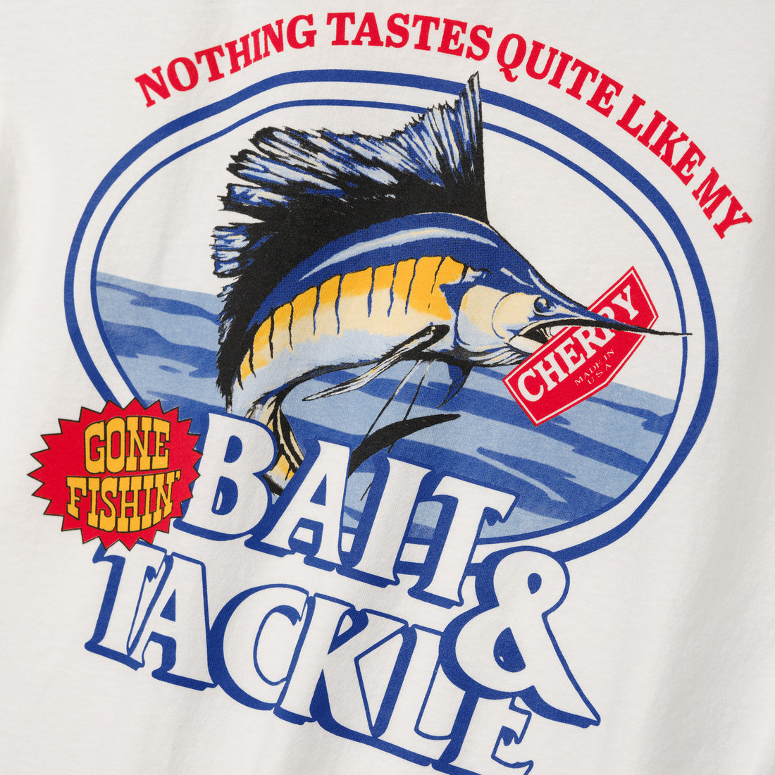 Marlin Boxy Pocket T-Shirt White Tees