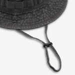 USA Flag Logo Light Weight Denim Canvas Boonie Hat Charcoal