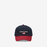 USA Flag Logo Twill Cap Navy  |  Red