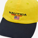 USA Flag Logo Twill Cap Yellow  |  Navy