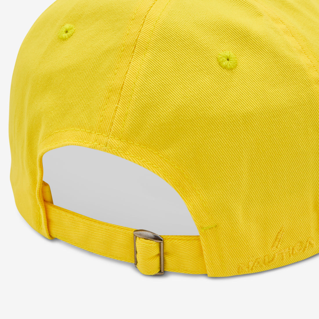 USA Flag Logo Twill Cap Yellow  |  Navy Headwear