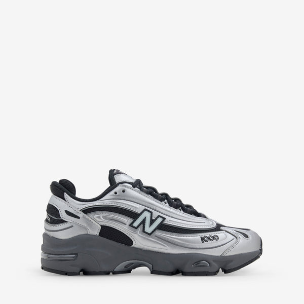 1000 Black | Silver Metallic Footwear