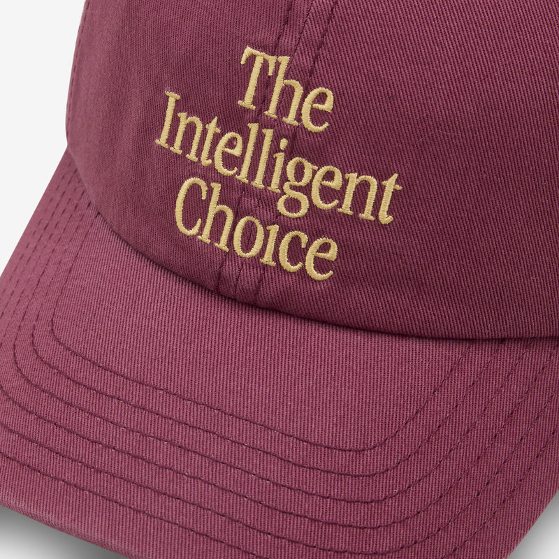 The Intelligent Choice 6 Panel Hat Washed Burgundy Headwear