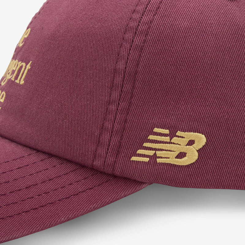 The Intelligent Choice 6 Panel Hat Washed Burgundy Headwear