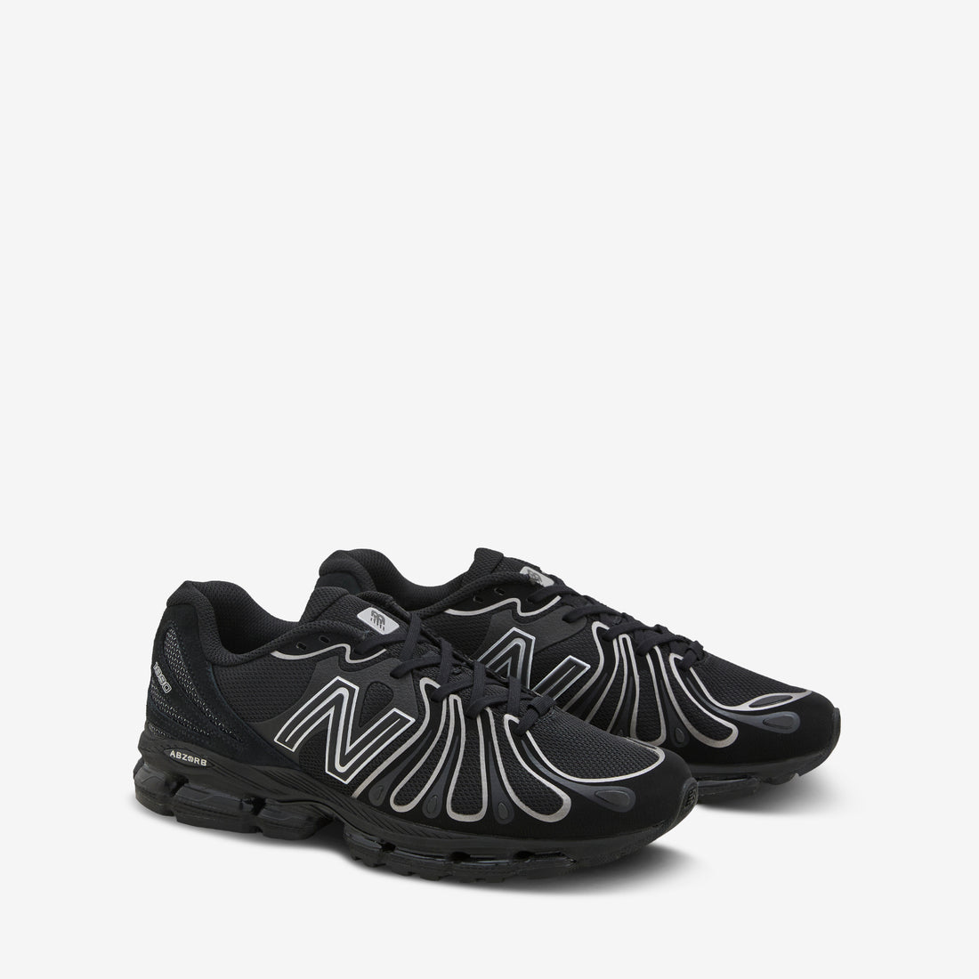 U189093H Black | Silver Metallic | Black Cement Footwear