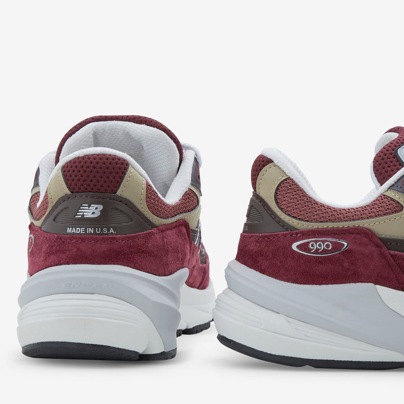 Made in USA 990v6 Burgundy | Tan