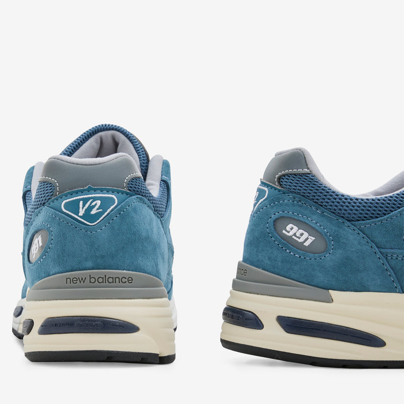 Made in UK 991v2 Tapestry | Silver Footwear