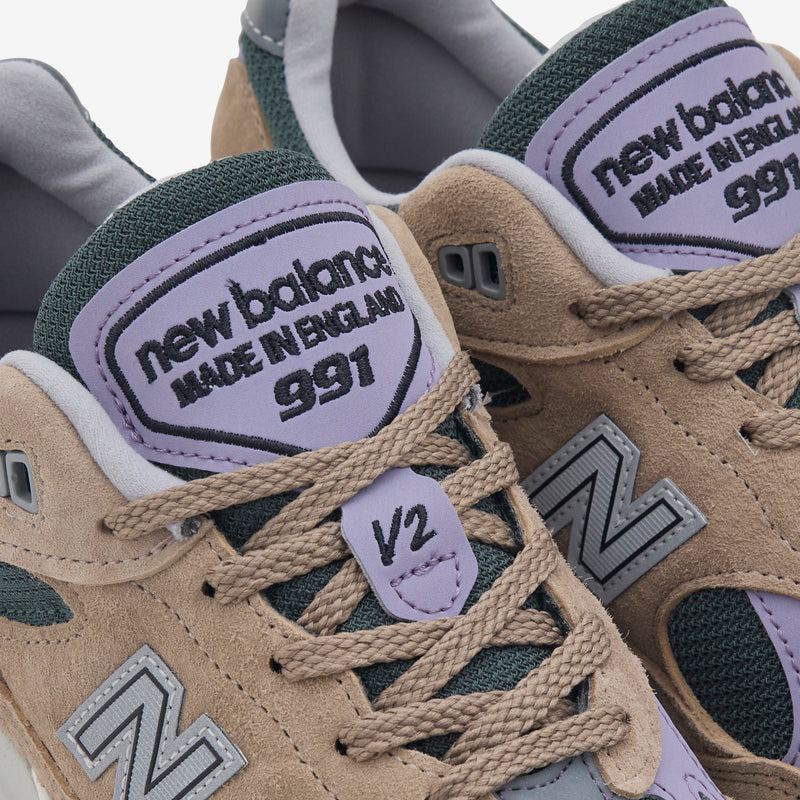 Made in UK 991v2 Cement | Douglas Fir | Lavender Gray Footwear