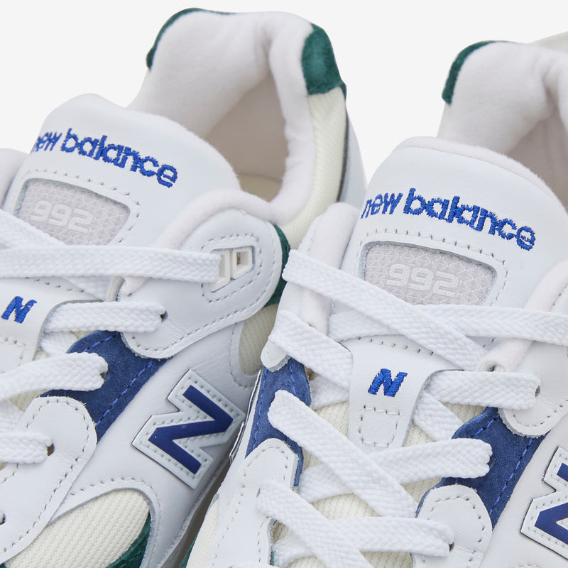 Made in USA 992 White | Marsh Green Footwear