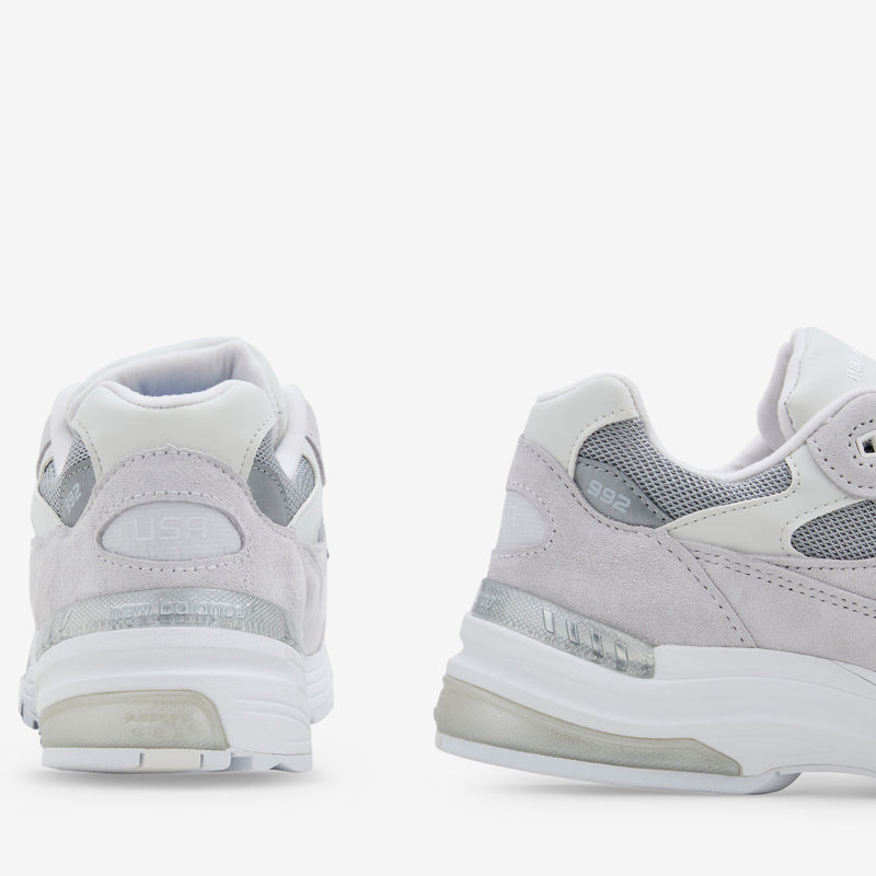 Made in USA 992 White | Reflection | Silver Metallic Footwear