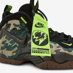 Air Foamposite Pro Premium Black | Black | Voltage Green | Gum Dark Brown