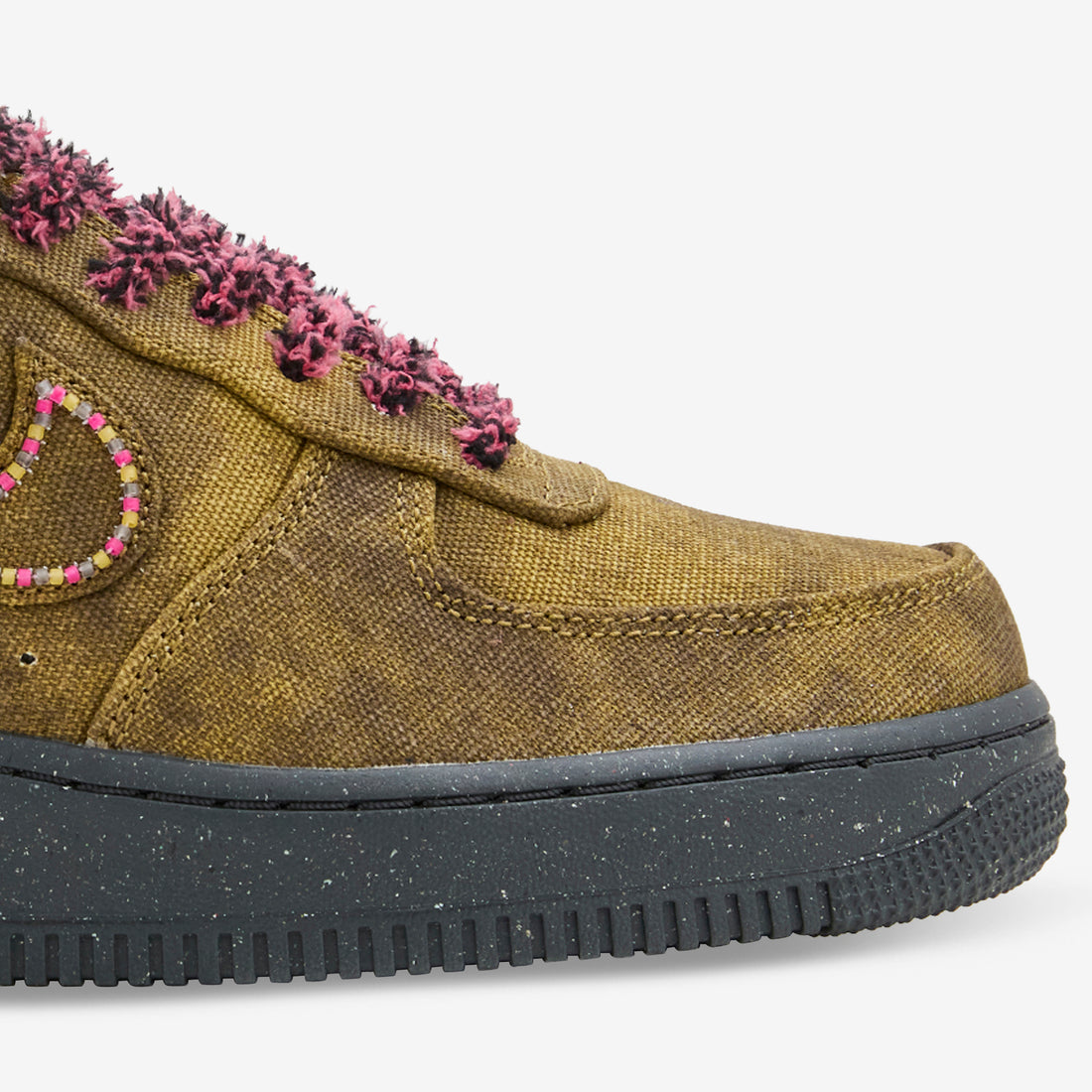 Air Force 1 Boucle Desert Moss | Fierce Pink | Midwest Gold Footwear