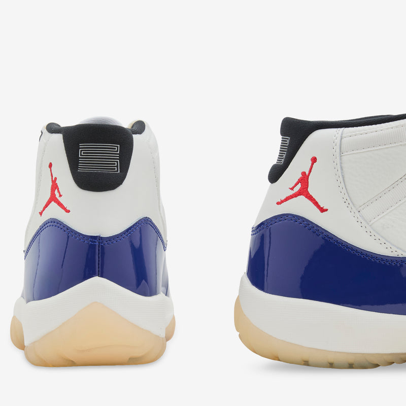 Air Jordan 11 Retro RA Deep Royal Blue | Fire Red | Sail | Black Footwear