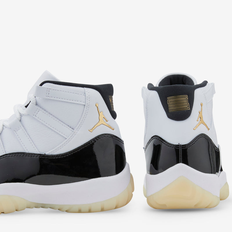 Air Jordan 11 Retro White Metallic Gold Black Above The Clouds