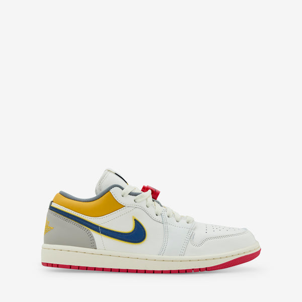 Air Jordan 1 Low Premium Sail | Brave Blue | Cashmere | College Grey Footwear
