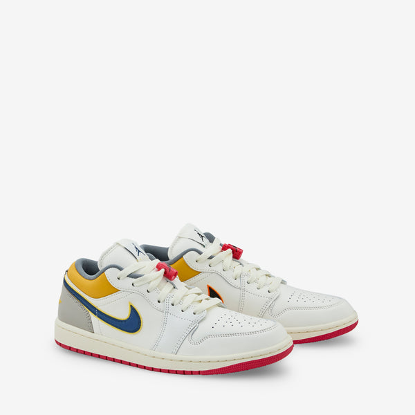 Air Jordan 1 Low Premium Sail | Brave Blue | Cashmere | College Grey Footwear