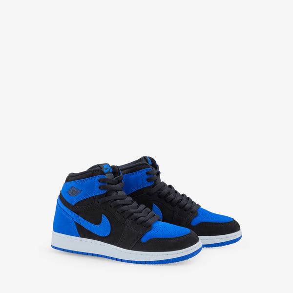 Grade School Air Jordan 1 High OG Black | Royal Blue | White