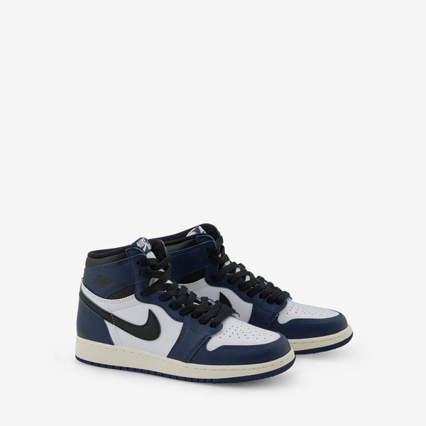 Grade School Air Jordan 1 Retro High OG Midnight Navy | Black | White | Sail Footwear