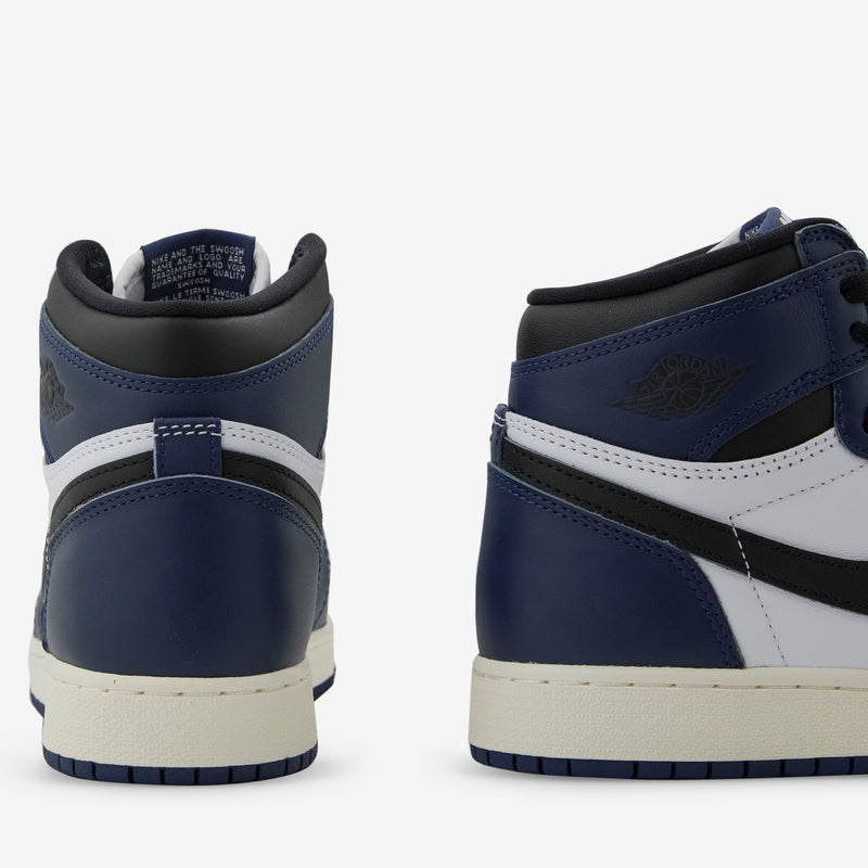 Air Jordan 1 Retro High OG Midnight Navy | Black | White | Sail Footwear